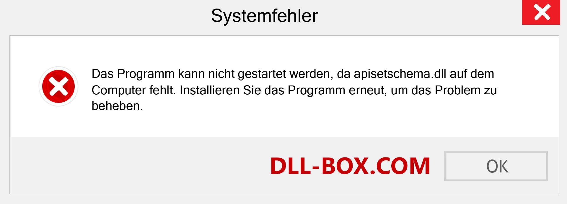 apisetschema.dll-Datei fehlt?. Download für Windows 7, 8, 10 - Fix apisetschema dll Missing Error unter Windows, Fotos, Bildern